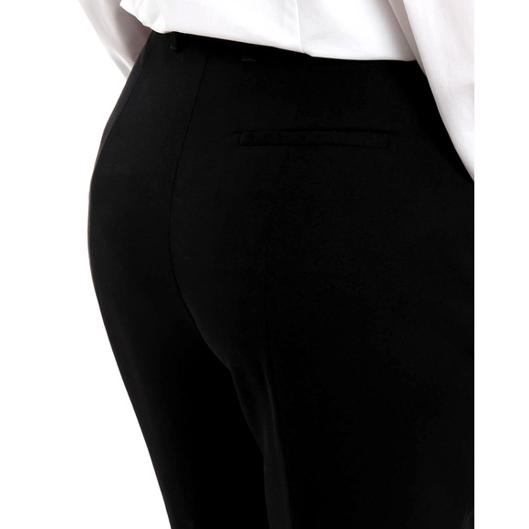 Alexander McQueen 100% Wool High Rise Trousers 6 Straight Leg Cropped Pants 42 - Picture 7 of 15